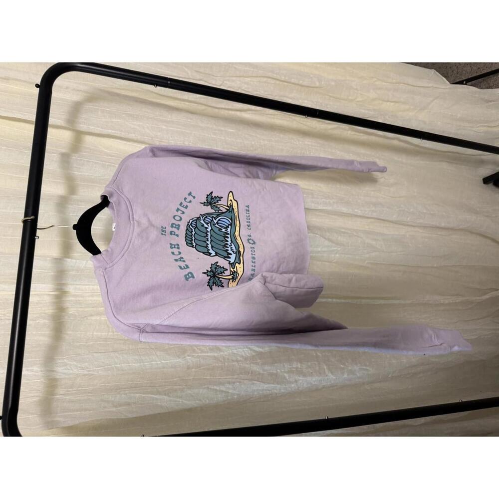 The Beach Project Cropped Sweatshirt - Lavender